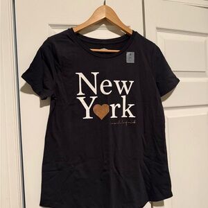 Old Navy Black New York Heart Tee